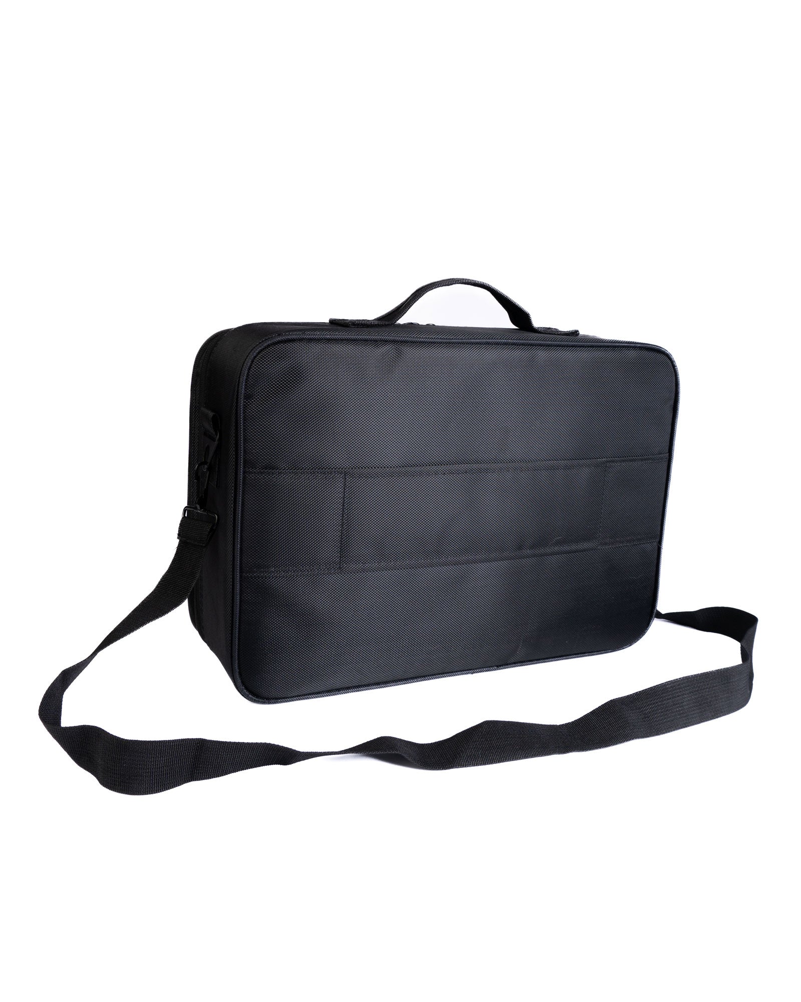Black  TCG bag with a strap on a white background